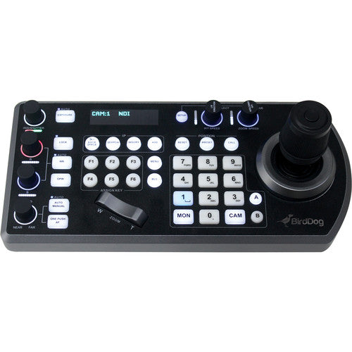Refurbished BirdDog PTZ Camera Keyboard Controller - Professional PTZ Camera Remote Control for Live Streaming, Video Production & Broadcast Studios