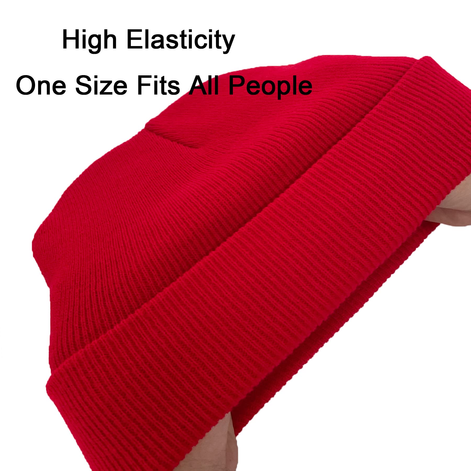 NPQQUAN Unisex Beanie Hats for Men & Women - Soft Winter Knit Beanie Cap with Fleece Lining - Warm Skull Cap for Cold Weather, Outdoor Activities, Skiing & Snowboarding