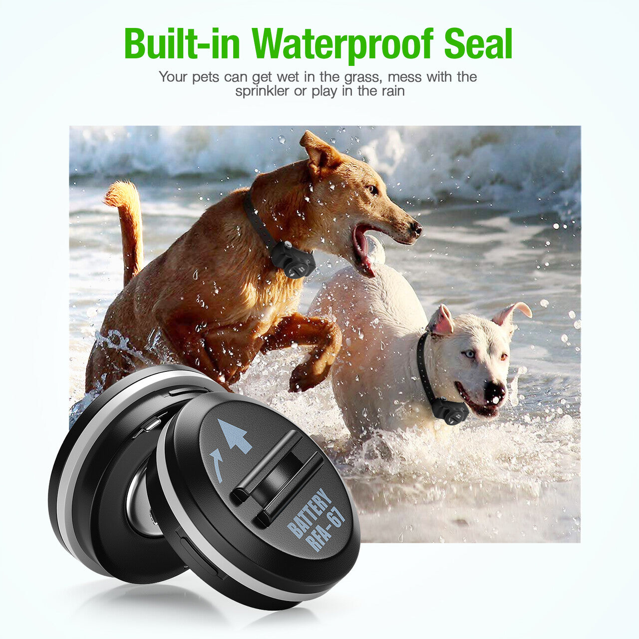 EBL RFA 67 6 Volt Replacement Batteries for Pet Collars - Long-Lasting Power for Dog Training, Hunting & Pet Safety Devices
