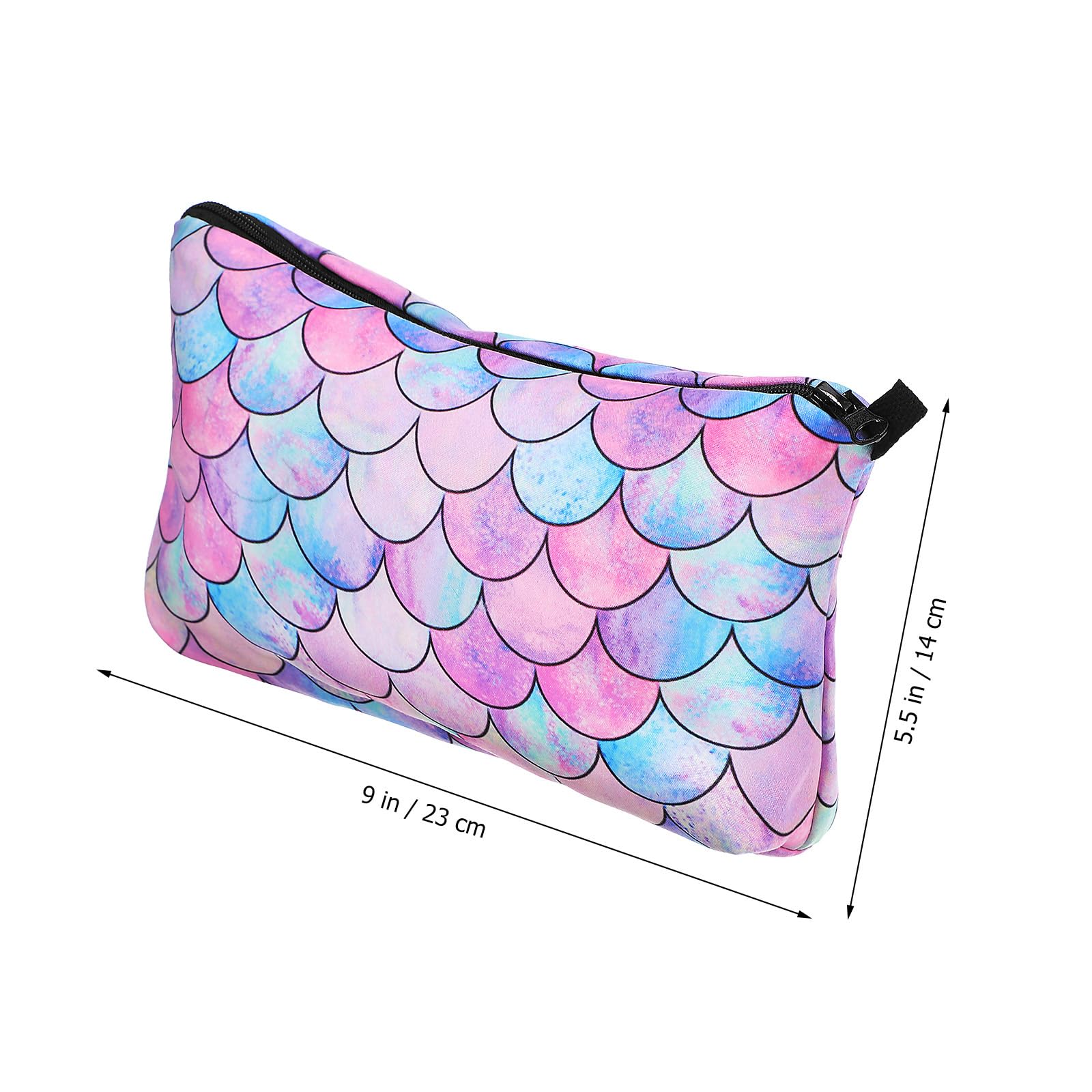 Mermaid Makeup Bag - Fish Scales Cosmetic Pouch for Travel & Toiletries | Women's Beauty Organizer