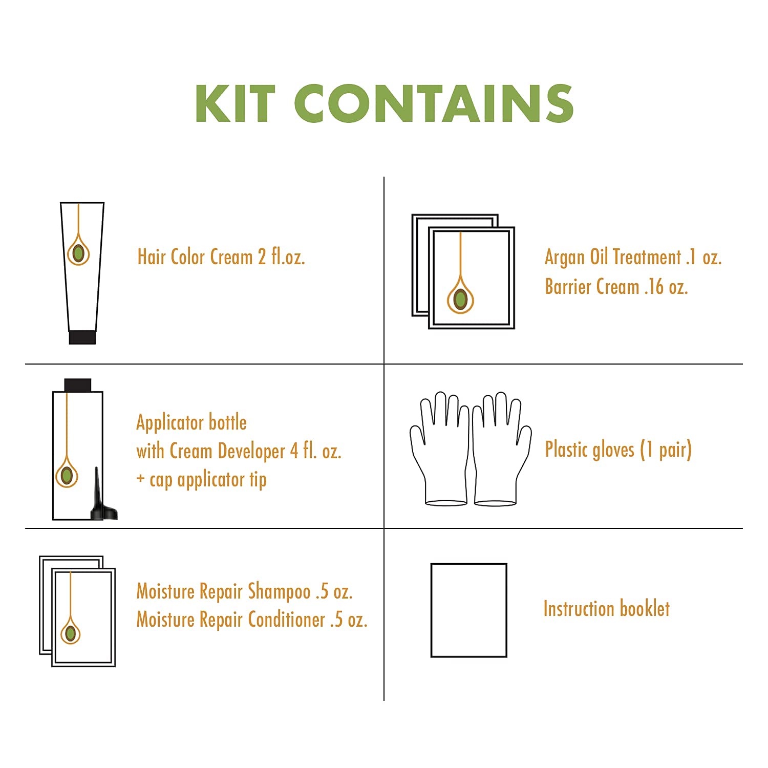 Argan Oil Fast 10 Permanent Hair Color Kit - 5N Light Brown | Salon-Quality At Home