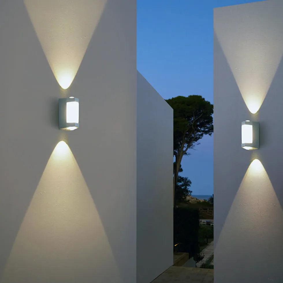 Energy Efficient White Outdoor LED Wall Light - Weatherproof & Durable for Porch, Garden, and Patio Lighting