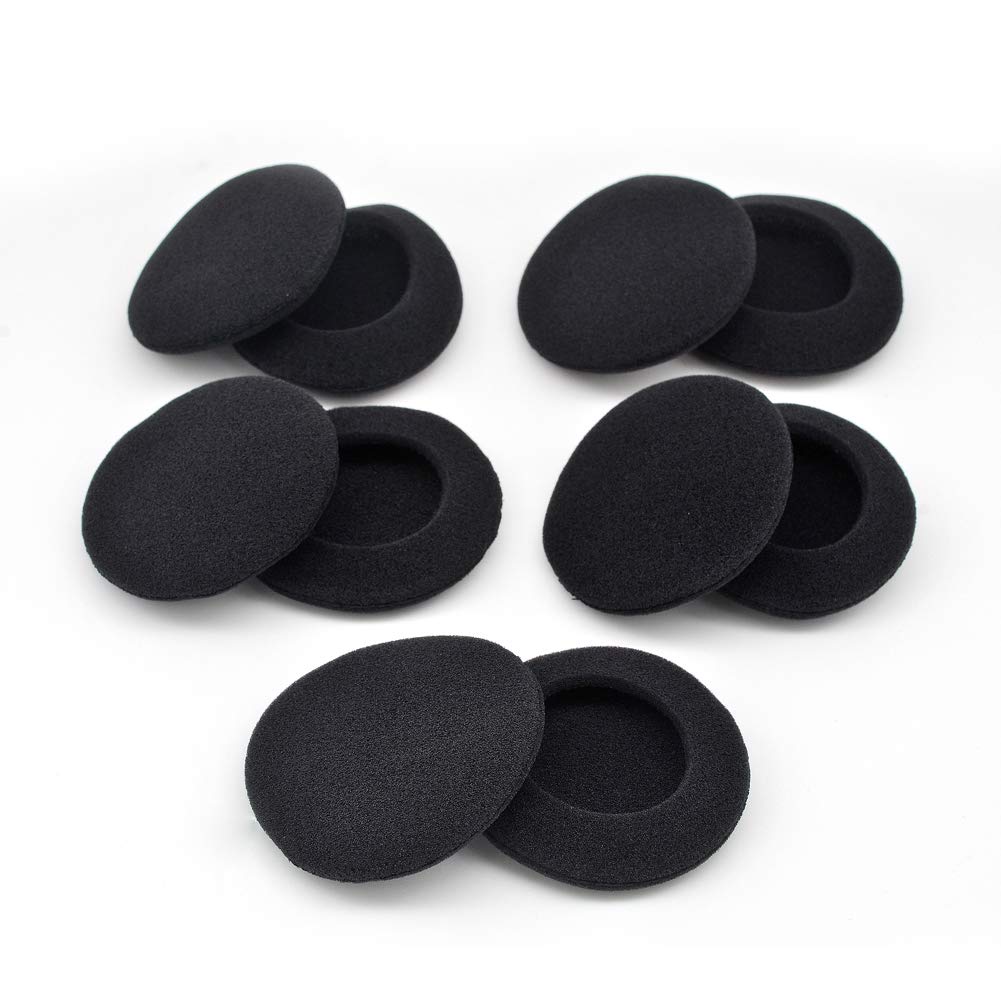 5 Pairs Replacement Foam Ear Pads Cushion Covers - Compatible with Plantronics Audio 310/470/628/626 Headphones - Noise Isolation & Comfort for Office, Gaming & Music Listening