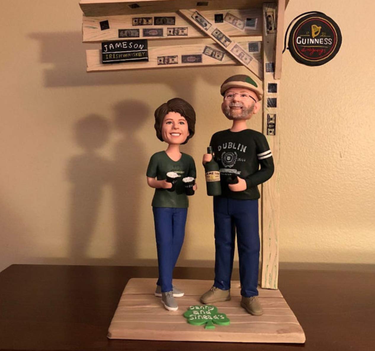 Customized Bobblehead Figurine - Realistic Handmade Polymer Clay Sculpture for Grandparents, Personalized Memorial Keepsake for Deceased Loved Ones | Perfect for Grandparents' Day Gifts, Memorial Display, and Family Keepsakes