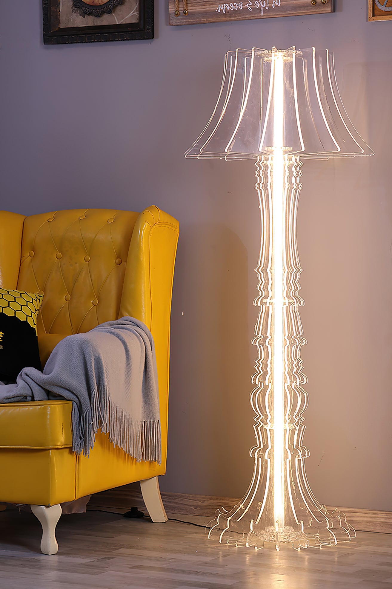 Josephine Modern Table & Floor Lamp - Adjustable Brightness LED Light for Living Room, Bedroom, Office - Stylish Home Decor Lighting Fixture