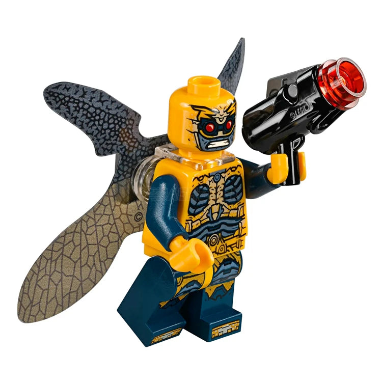 LEGO Minifigure Parademon DC Comics Superhero Toy with Bright Light Orange Color & Extended Wings (2017) - Perfect for Collectors, Superhero Battles, and DC Universe Displays