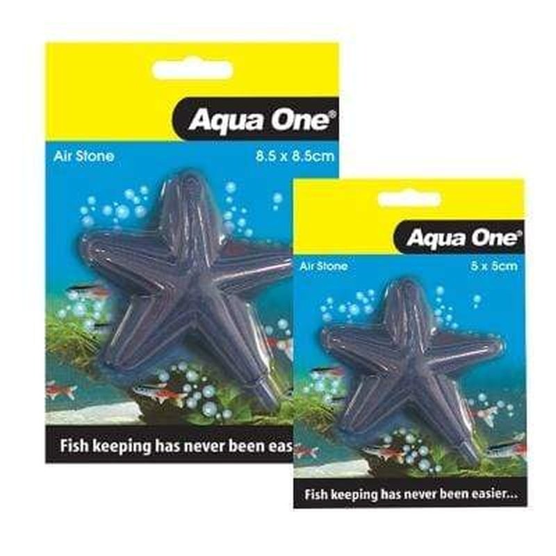 Aqua One Star Fish Airstone for Aquariums - Oxygen Diffuser Stone for Fish Tanks, Bubble Decorations - Perfect for Freshwater & Saltwater Fish, Shrimp, and Aquatic Plants