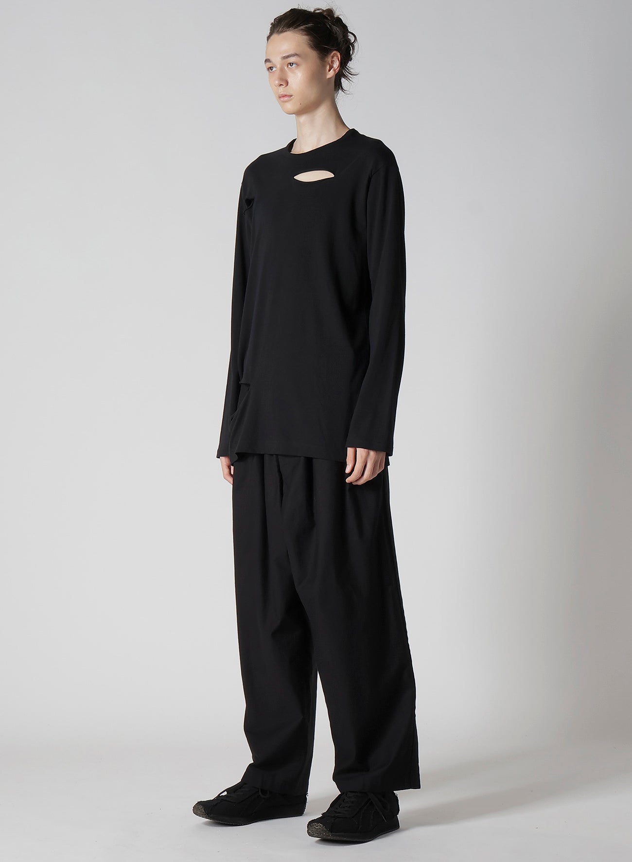 Combed Single Jersey Slit Detail Long Sleeve T-Shirt for Women | Soft & Comfortable Cotton Top | Perfect for Casual Wear, Layering & Everyday Outfits