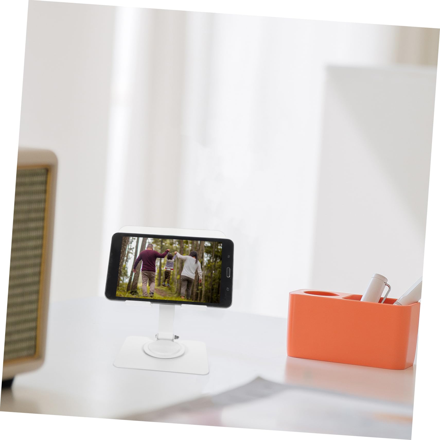 Hemobllo Foldable Phone Stand - Adjustable Aluminum Alloy Desk Holder for Smartphones & Tablets | Space-Saving Design for Office, Home, and Travel Use
