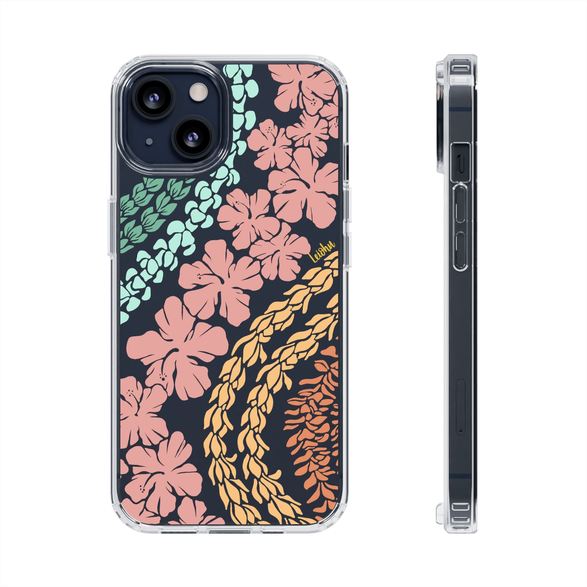 Groovy Lei Clear Phone Case - Slim Protective Cover for iPhone & Samsung - Perfect for Everyday Use, Travel & Outdoor Activities