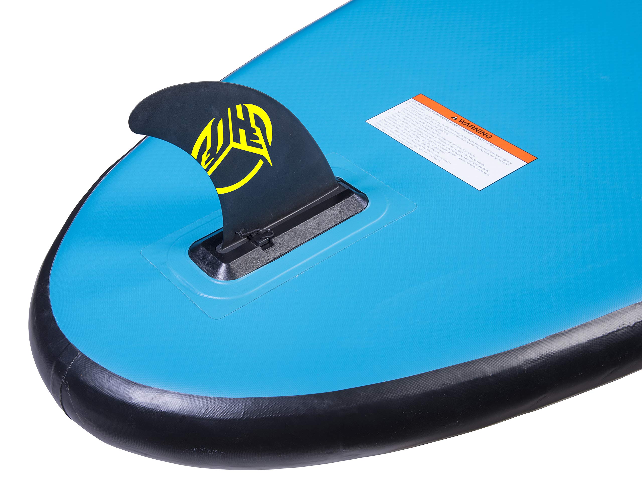 HO Isup Stand Up Paddleboard Tool-Less Fin - Black - Perfect for Surfing, Fishing & Paddleboarding Adventures