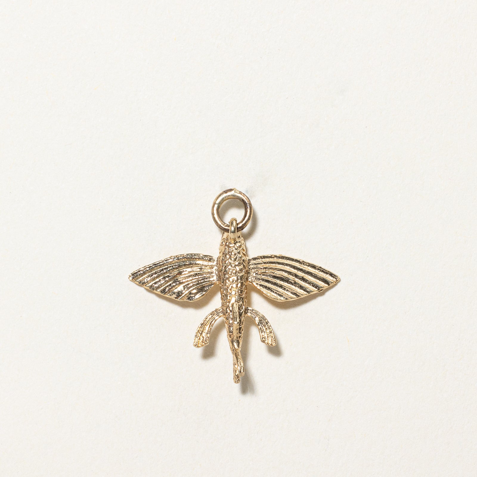 14K Yellow Gold Flying Fish Pendant Necklace - Elegant Jewelry for Women, Perfect Gift for Birthday, Anniversary & Valentine's Day | Great for Daily Wear, Parties & Special Occasions