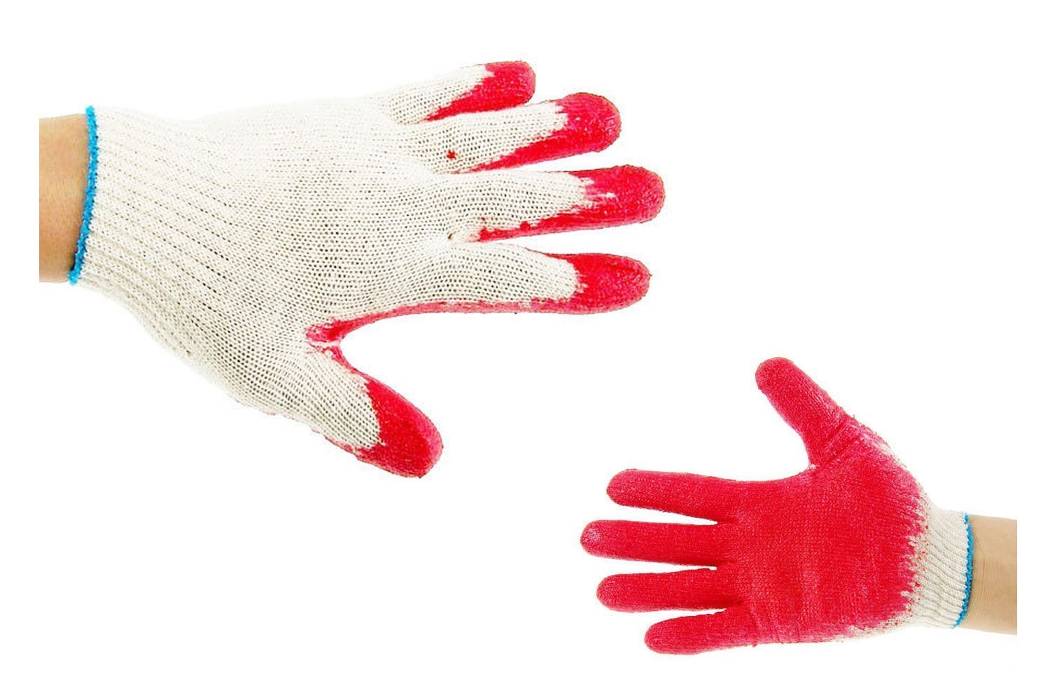 Premium Better Grip String Knit Palm Latex Dipped Work Gloves - Made in Korea - Ideal for Gardening, Construction & DIY Projects