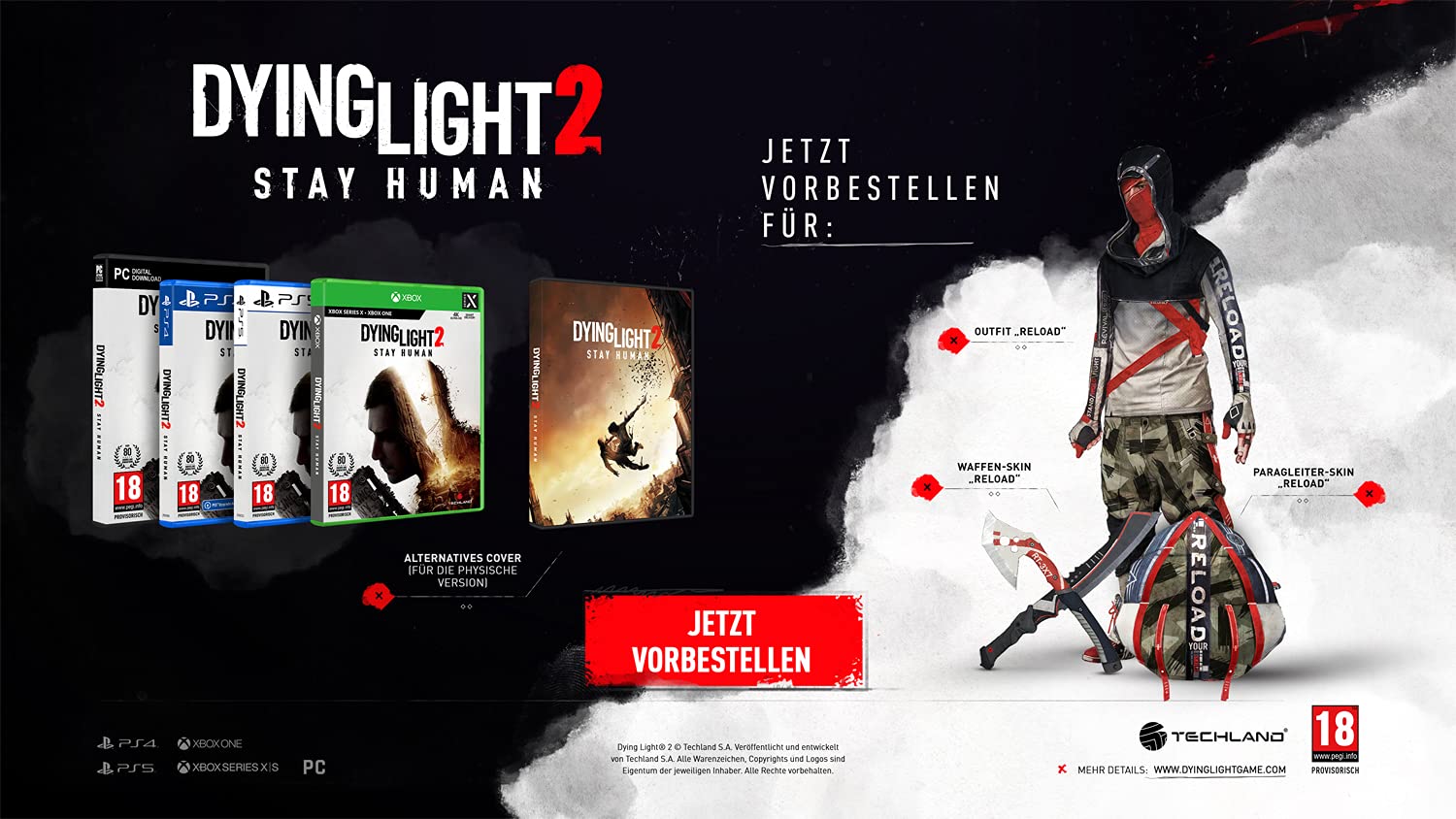 Dying Light 2 Stay Human - PlayStation 4 Game | Open-World Zombie Survival RPG | PEGI 18 | Perfect for Horror Game Fans & Action Adventure Lovers