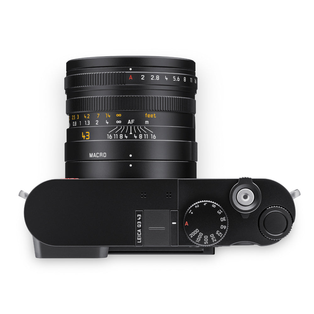 Leica Q3 43mm Full Frame Digital Camera (Black) - Professional Compact Camera for Travel, Street & Portrait Photography