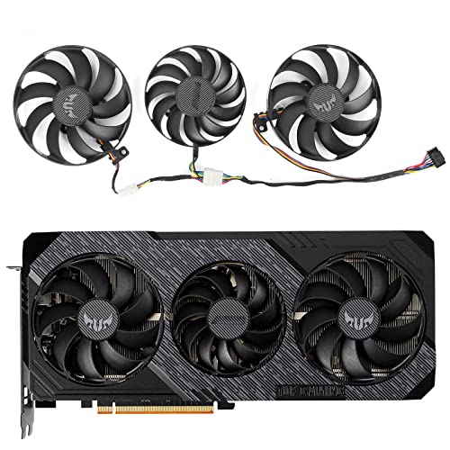 ASUS TUF Gaming RX 5600 XT 5700 XT GPU Cooling Fans - Replacement Coolerage T129215BU T128010BU RX5600 RX5700 XT Graphics Card Fans for Enhanced Performance | Perfect for Gaming PCs & Crypto Mining Rigs
