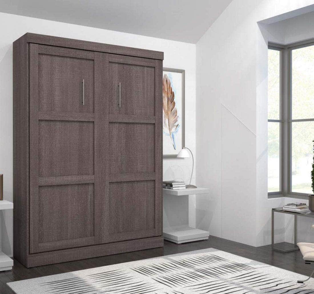 Pur Full Size Murphy Wall Bed with 7 Color Options - Space-Saving Wall Bed for Small Apartments, Guest Rooms & Home Offices