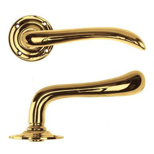 Vintage Brass Door Handle Lock Set 647 - Antique Style Door Hardware for Home & Office Decoration | Perfect for Interior Doors, Cabinets, and Furniture Restoration