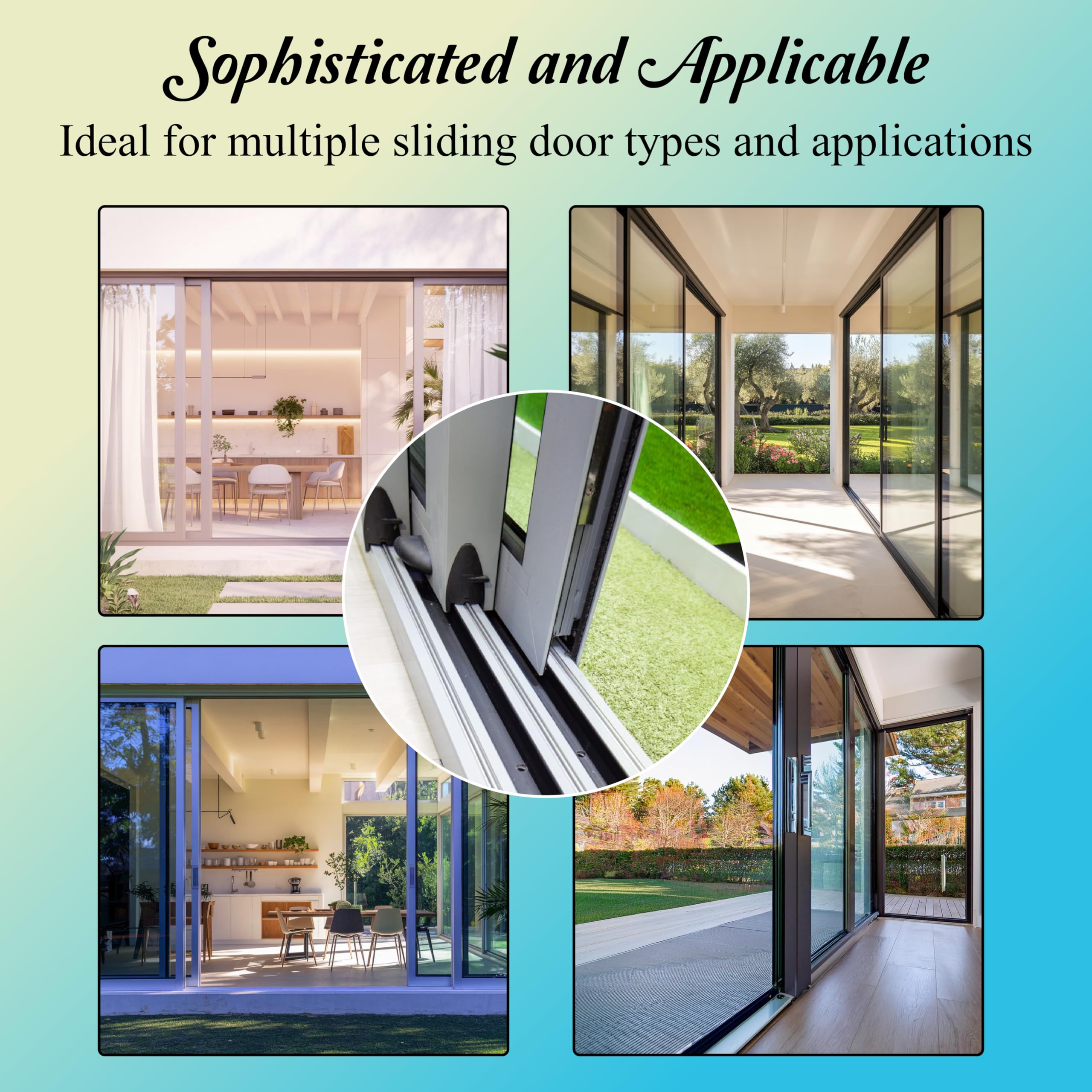 72 Inch White Vinyl Sliding Door Double Track Replacement for Modern Patio Doors - Heavy Duty & Durable (Pack of 2) - Perfect for Home Renovation, DIY Projects & Outdoor Living Spaces
