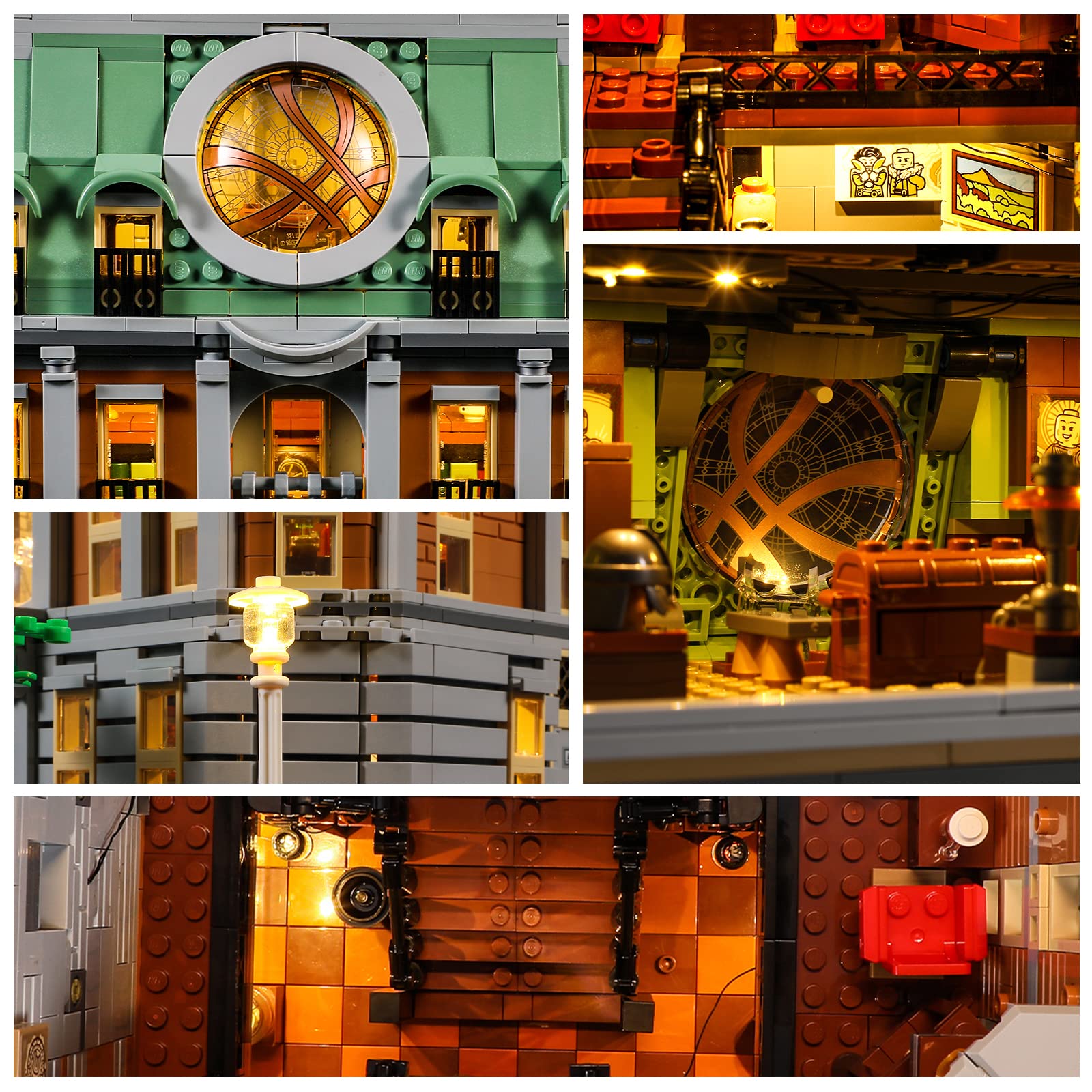 GEAMENT LED Light Kit for Lego Sanctum Sanctorum 76218 - Compatible with Lego Marvel Superheroes Sets (Building Blocks Not Included) - Perfect for Home Display, Gift Giving & Marvel Collections