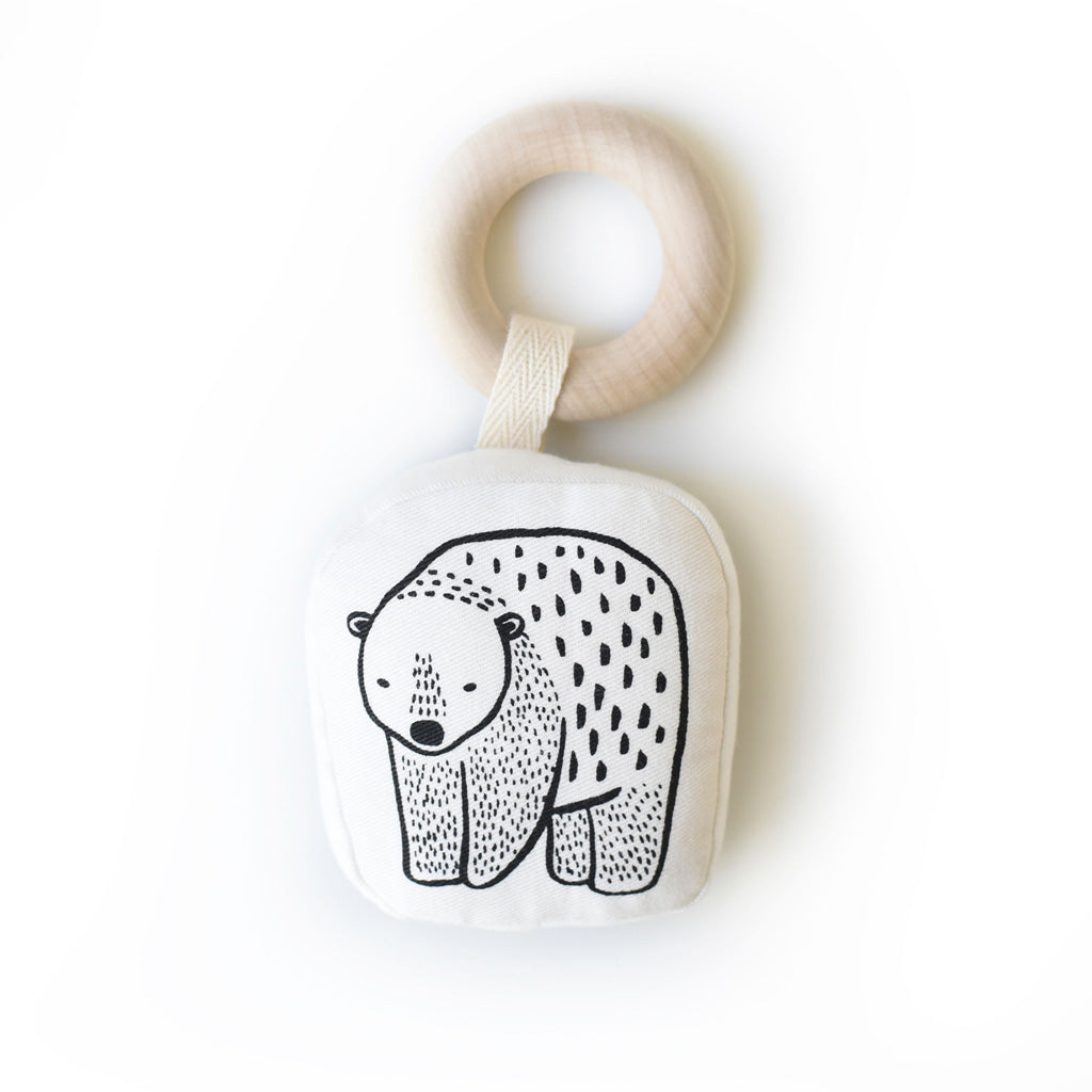 Organic Baby Teether Bear - Natural & Safe Chewing Toy for Soothing Sore Gums - Perfect for Infants & Toddlers - Ideal for Home, Travel & Daycare Use