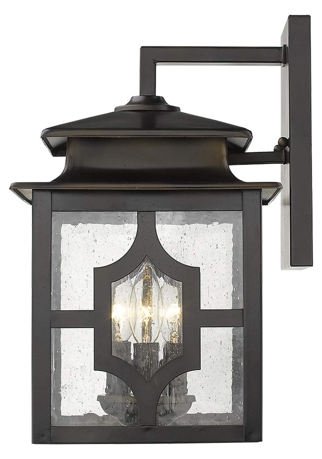 Calvert 3-Light Oil-Rubbed Bronze Wall Sconce - Elegant Vintage Lighting for Bedroom, Hallway & Entryway