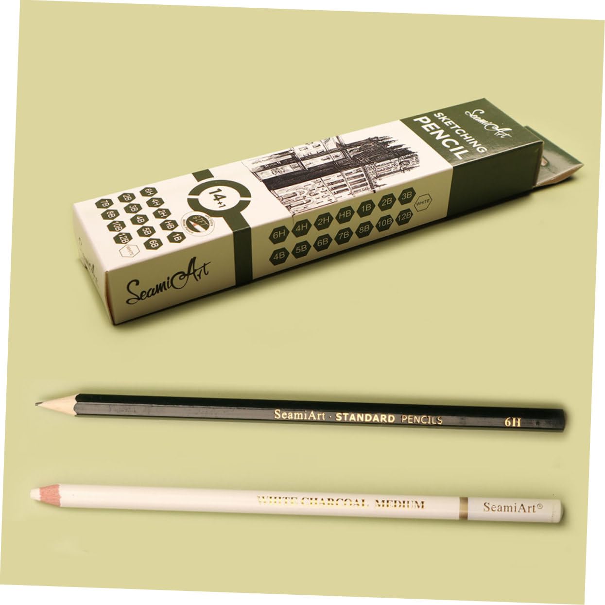 SEWACC 45-Piece Professional Sketch Pencil Set - Charcoal, Graphite & Watercolor Drawing Pencils for Artists, Students & Sketching | Perfect for Portrait Drawing, Shading Techniques & Mixed Media Art