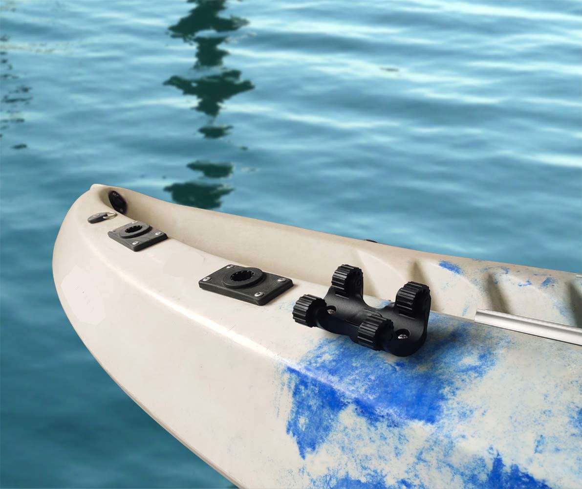 Brocraft Kayak Track Mount Paddle Holder - Adjustable Kayak Paddle Clip for Secure Storage - Perfect for Fishing, Camping & Outdoor Adventures
