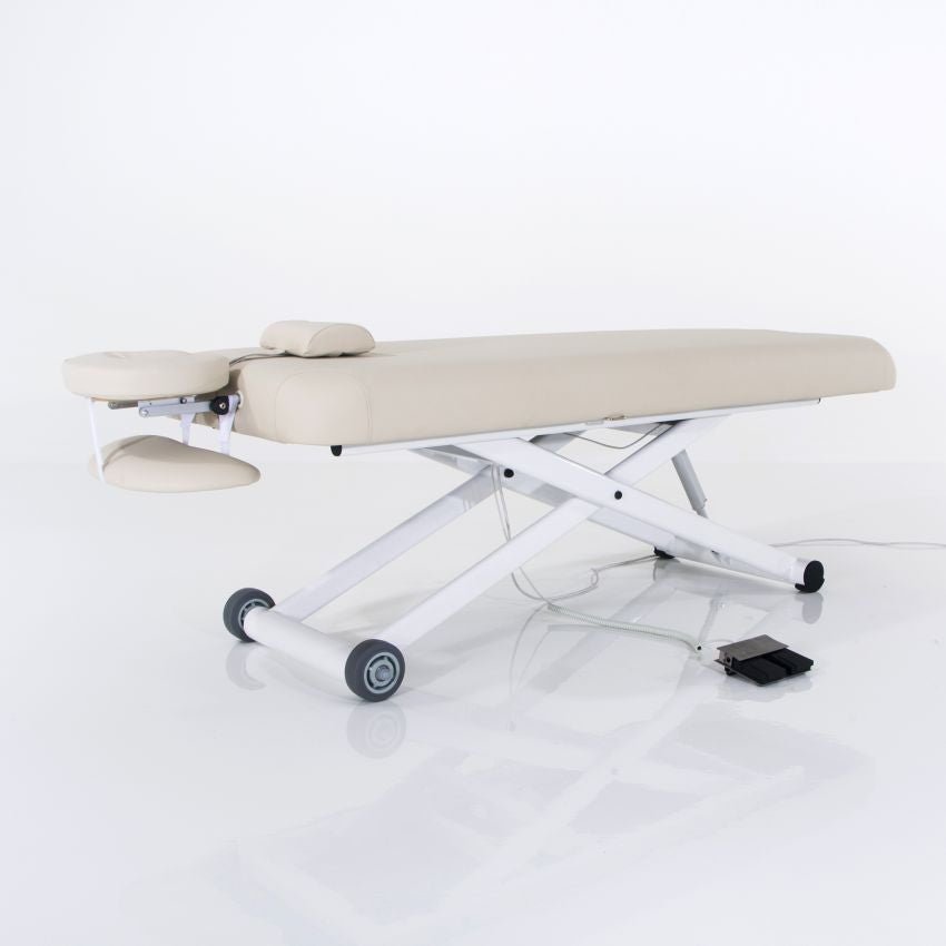 SilverFox® Professional Flat Electric Massage Bed Table 2274 - Adjustable Height Portable Massage Table for Home & Spa Use - Perfect for Therapists, Chiropractors, and Relaxation
