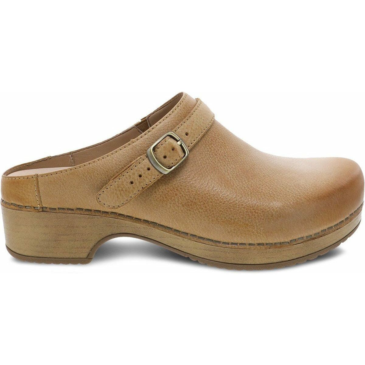 DANSKO Women's Berry Burnished Nubuck Leather Clogs - Comfortable Slip-Resistant Shoes for Nurses, Teachers & Healthcare Workers