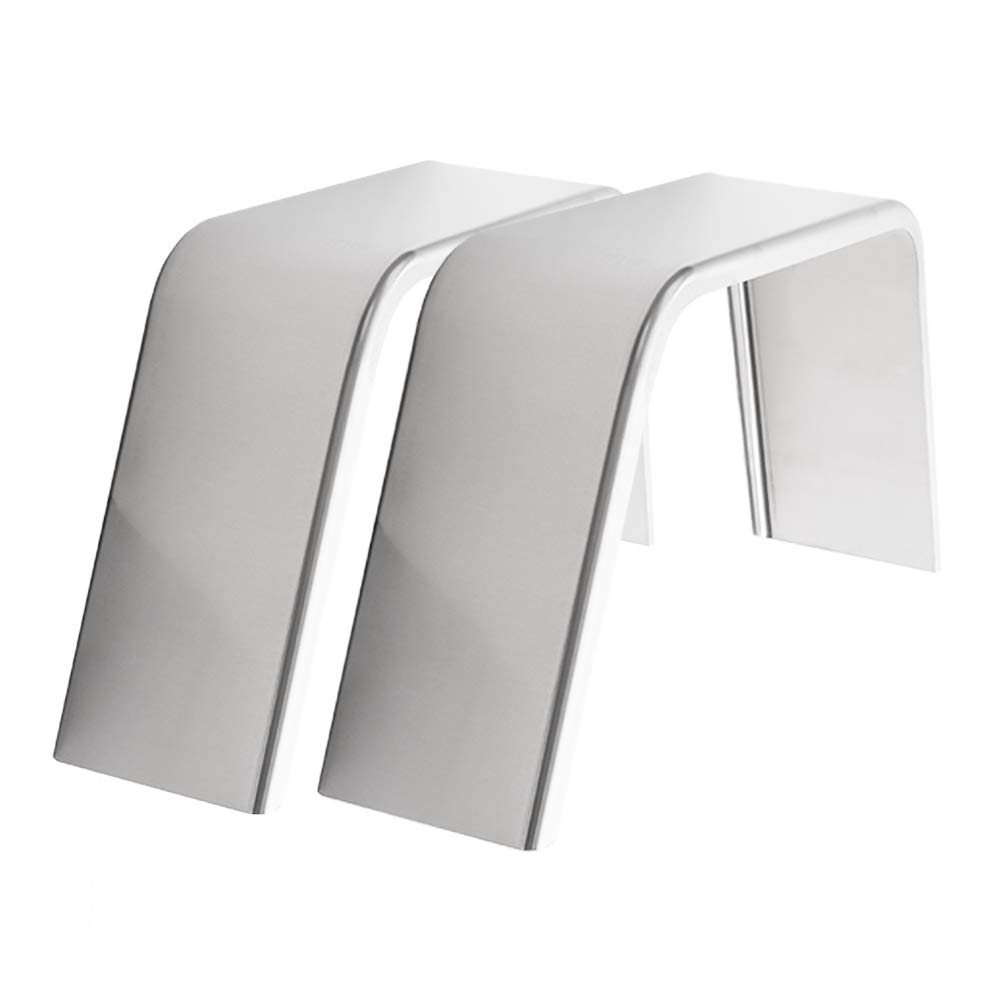 2-Pack Aluminum Smooth Flat Top Trailer Fender 9