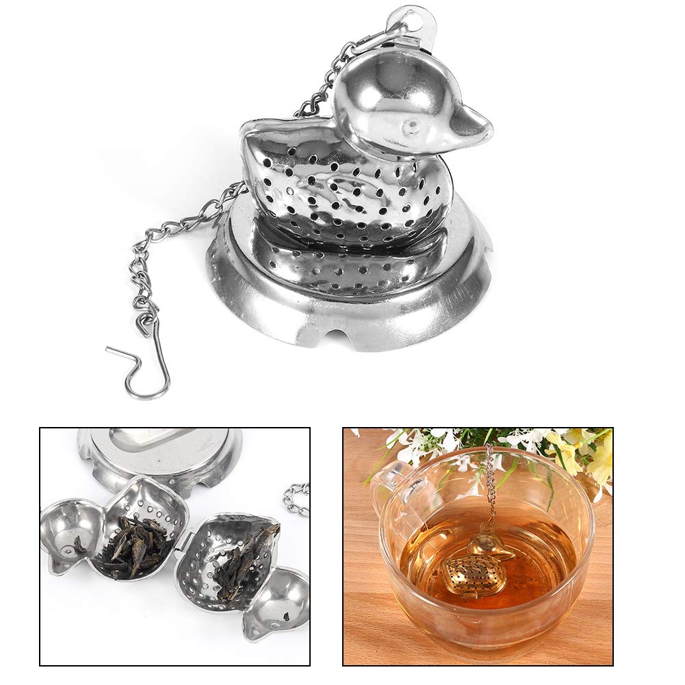 Premium Stainless Steel Duck-Shaped Loose Tea Infuser - Durable Mini Tea Strainer for Tea Lovers - Perfect for Home, Office, Kitchen & Tea House Brewing