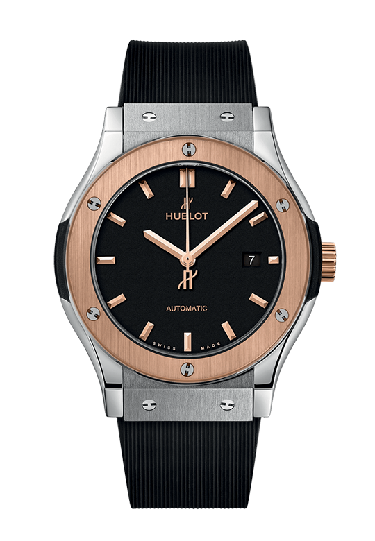 Hublot Classic Fusion 42mm Titanium & 18K King Gold Men's Luxury Watch - Perfect for Business, Formal Events & Collectors