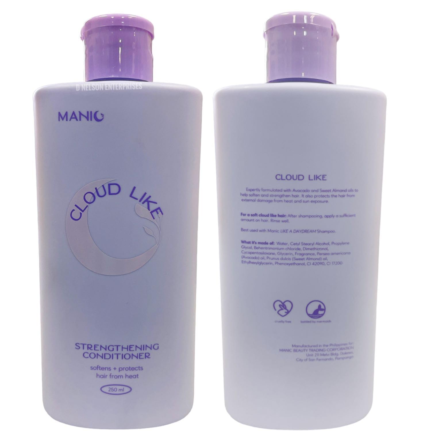 MANIC Beauty Nourishing Shampoo & Strengthening Conditioner Set for Dry Damaged Hair - Hydrating Hair Care Duo for Women - Salon Quality Treatment at Home