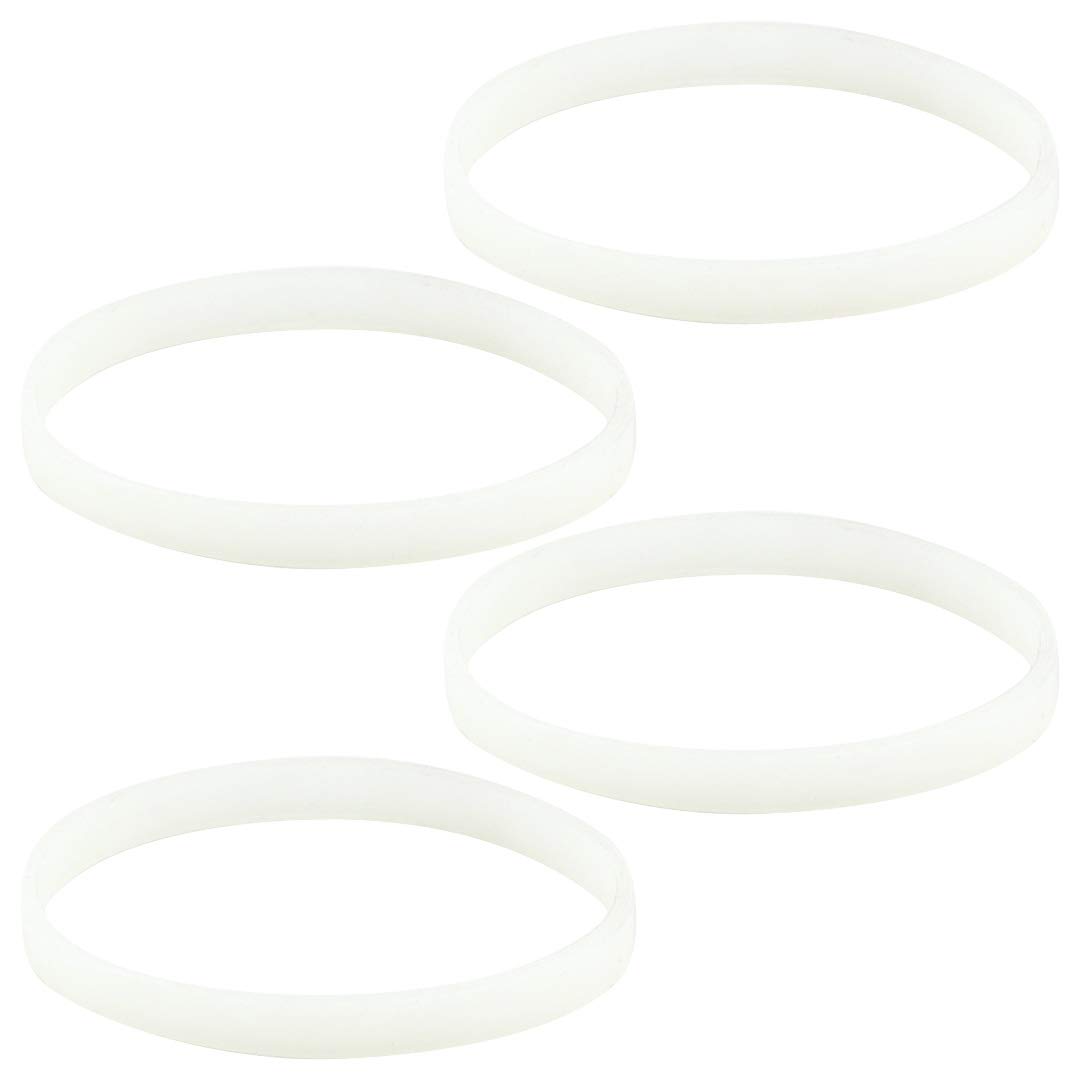 4 Pack White Gasket Rubber Sealing O-Ring Replacement for Nutri Ninja Auto-iQ Blenders BL480 BL681A BL682 BL640 - Perfect for Leak-Proof Blending and Smoothie Making