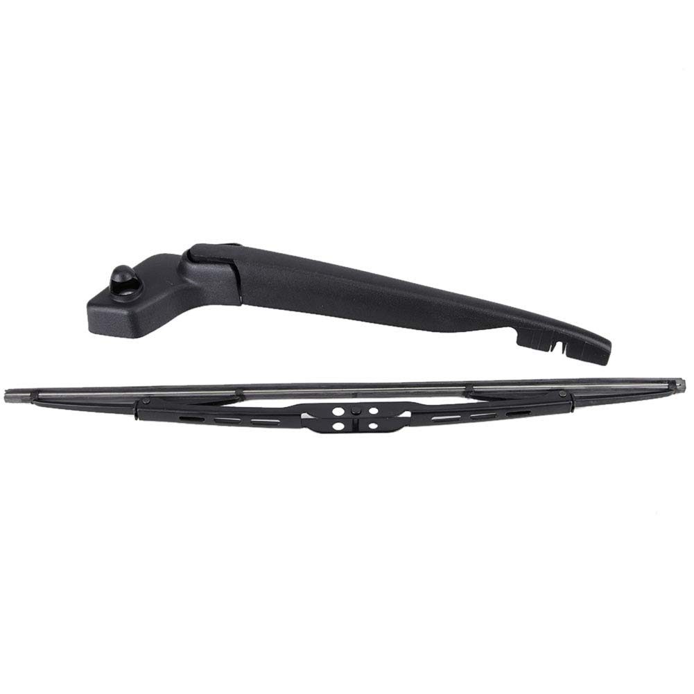 Black Car Windshield Wiper Arms & Blades Set - Front & Rear Wiper Replacement Kit for Smooth Visibility | Perfect for Rain, Snow & All Weather Driving