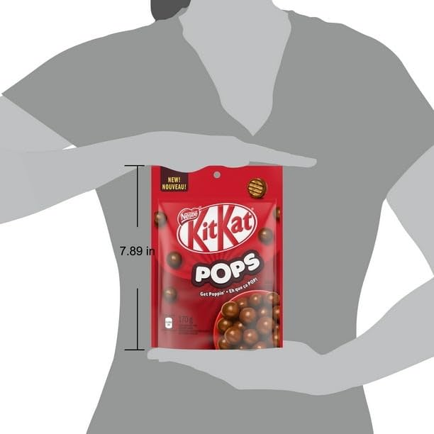 Kit Kat Pops Milk Chocolate Snacks - 6 oz (Pack of 2) | Crunchy Wafer Candy Bars | Perfect for Lunchboxes, Office Snacks & Movie Nights