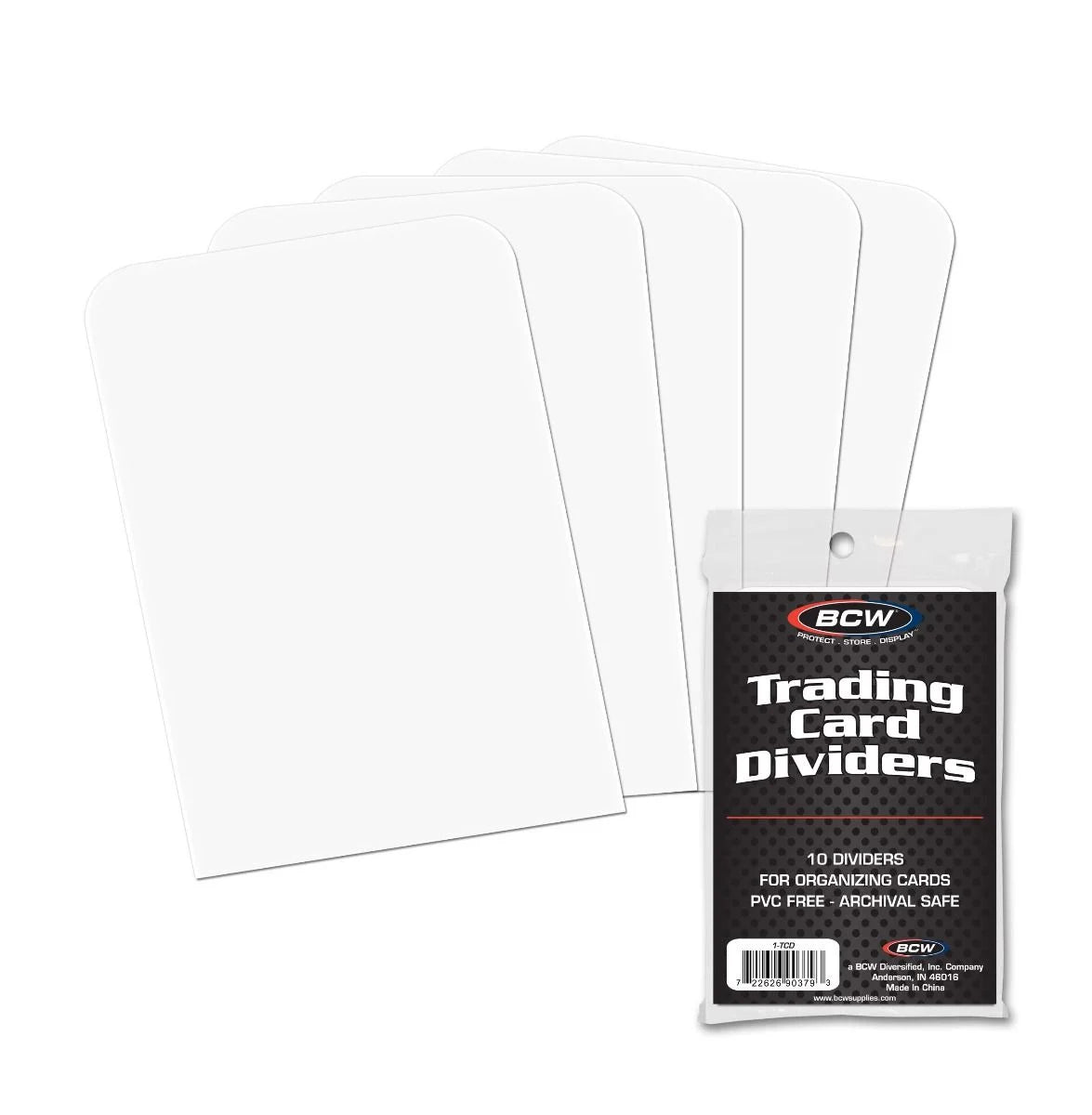 BCW Trading Card Dividers - Premium Card Organizers for Collectors | Perfect for Sports, Pokemon & MTG Card Storage