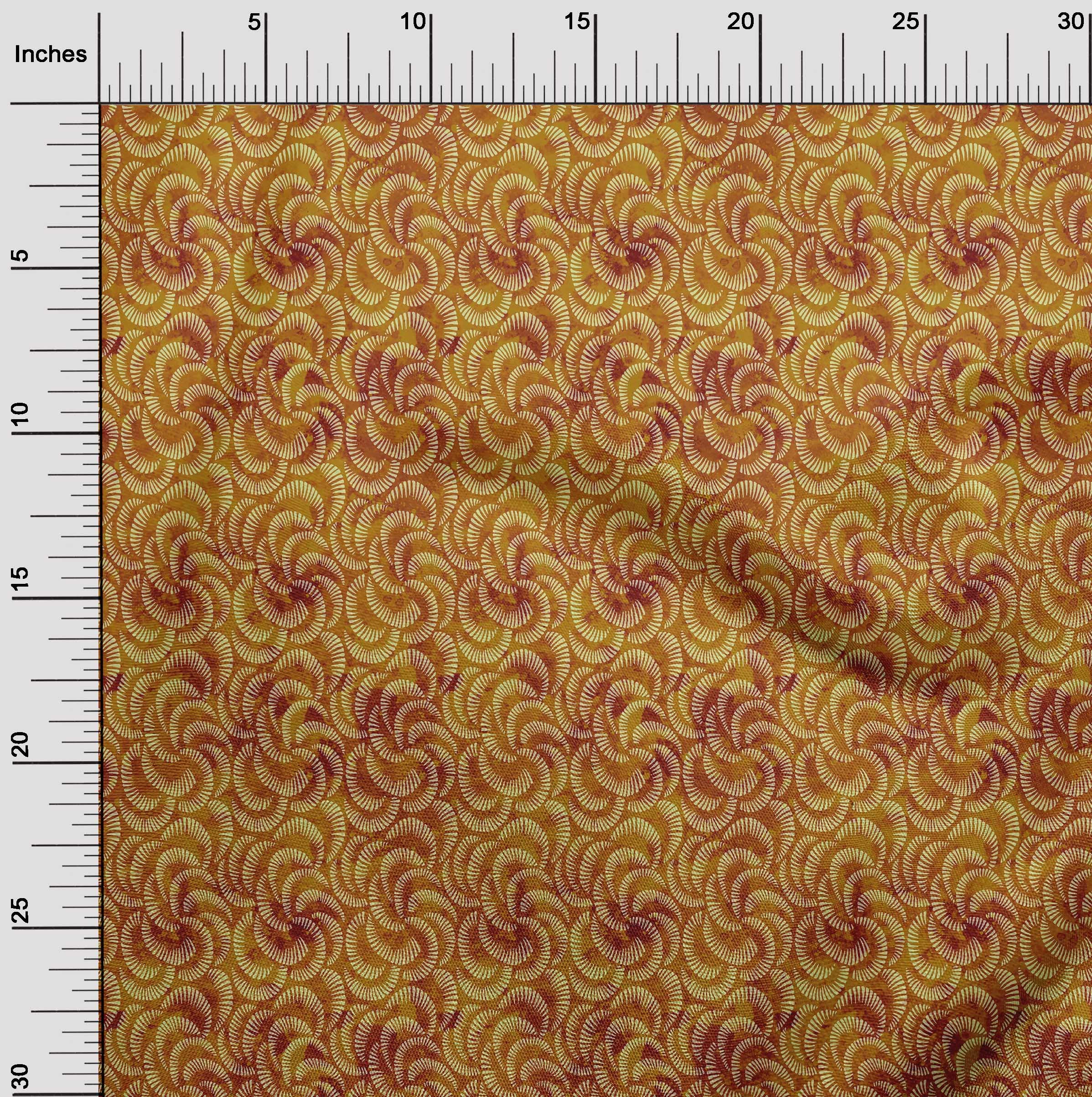 Premium Rayon Brown Batik Fabric by The Yard - 56 Inch Wide for DIY Clothing, Dresses, Quilting & Home Decor | Printed Sewing Supplies for Crafting & Fashion Design