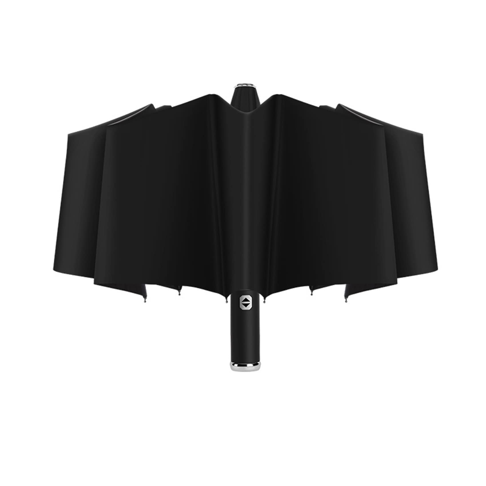Windproof Automatic Open Close Umbrella with LED Flashlight - Compact Folding Travel Umbrella for Rainy Days, Camping & Emergency Use