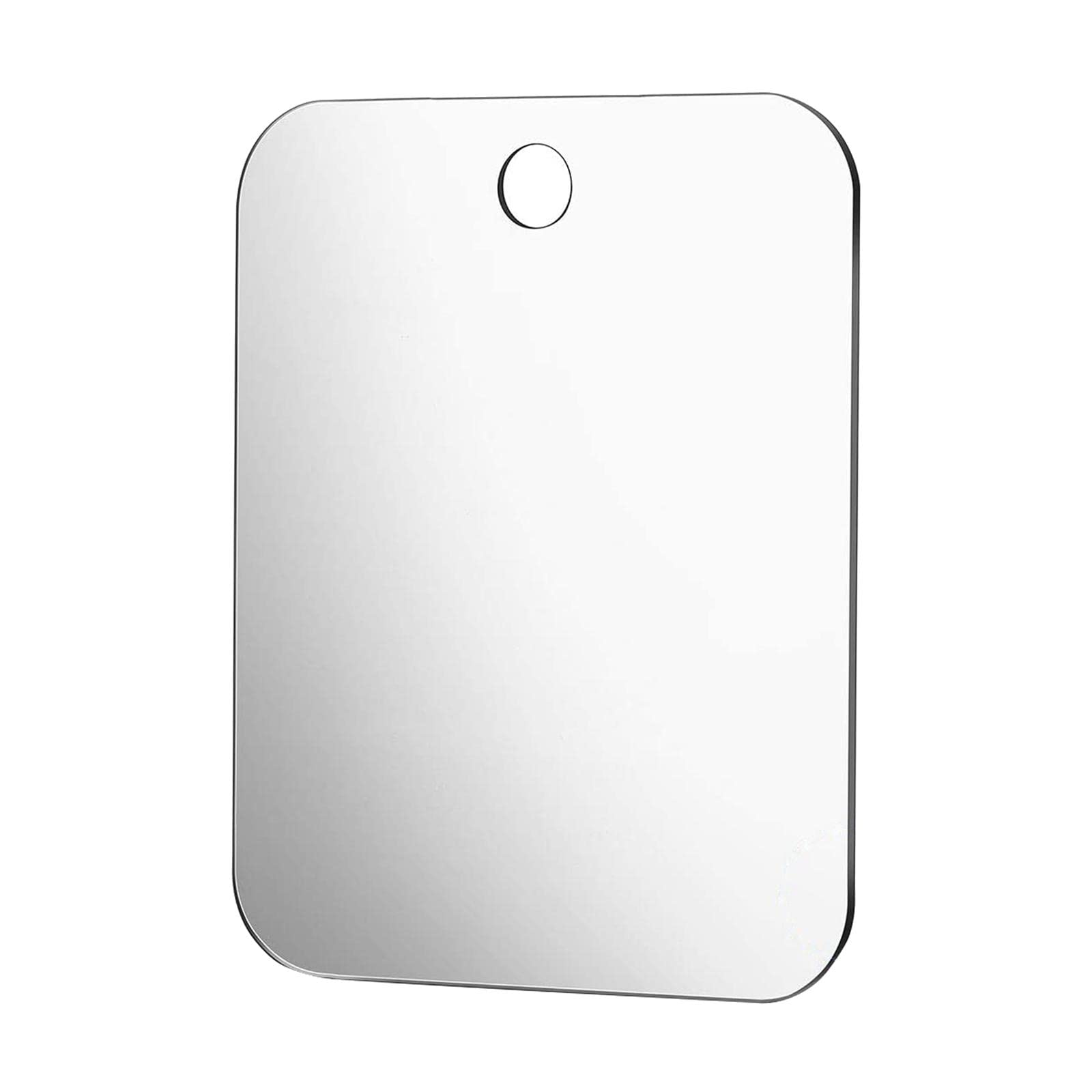 Menolana Anti-Fog Shower Mirror for Shaving with Hook - Acrylic Shatterproof Bathroom Mirror - Lightweight Portable Rectangle Mirror for Men - Perfect for Travel & Gym Use