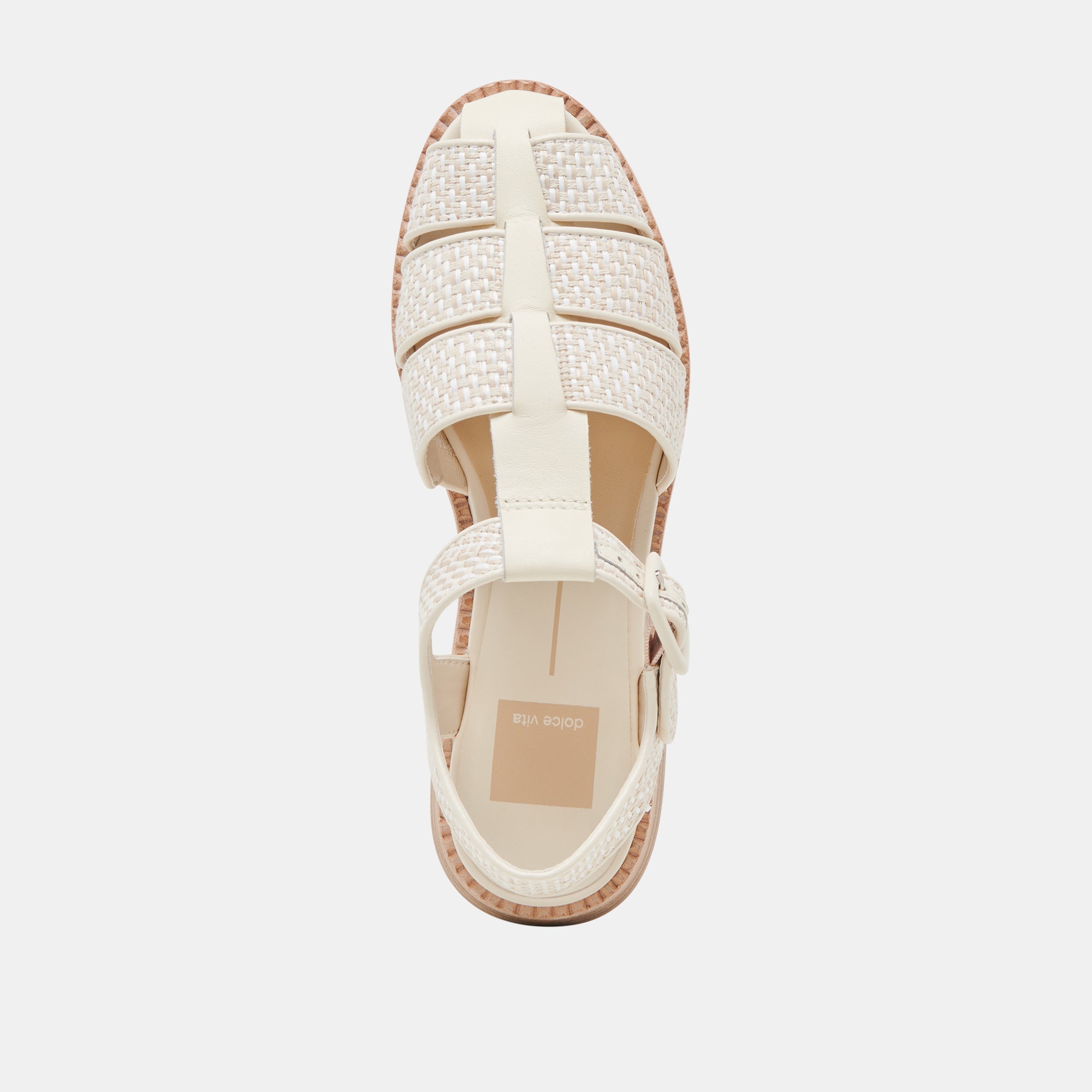 HOLIS Women's White Multi Raffia Sandals - Comfortable Beach Sandals for Summer, Vacation, and Casual Outings