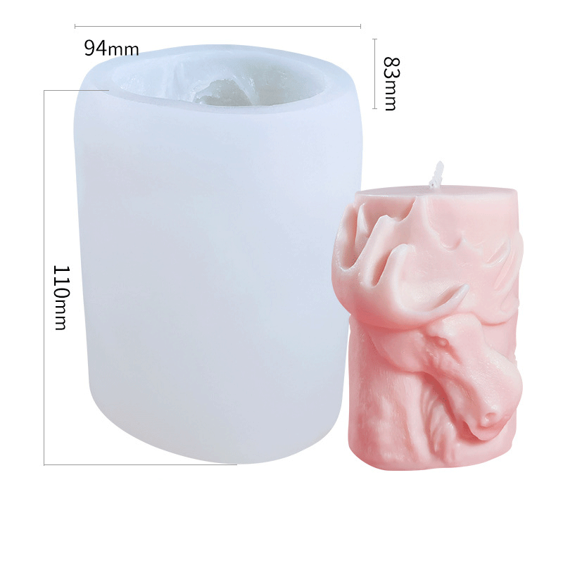 Animal Shaped Silicone Candle Molds - 4.3 Inch Height (110mm) for DIY Candles, Soap Making, Wax Melts - Perfect for Home Decor, Wedding Favors, and Craft Projects