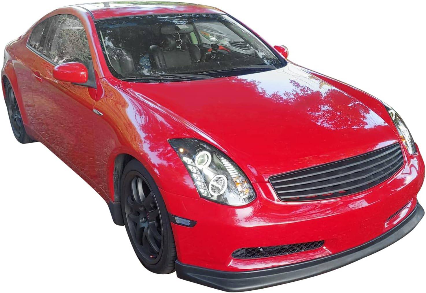 Nismo Style PU Front Bumper Lip Spoiler for 2003-2006 Infiniti G35 Coupe (2Dr) - Enhance Aerodynamics & Sporty Look for Street Racing & Car Shows