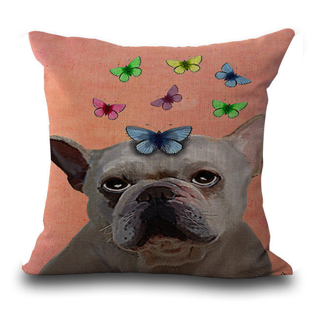 Bullfight Dog Pillows - Soft & Comfortable Pet Bed for Small Dogs - Perfect for Home, Office, or Travel Use
