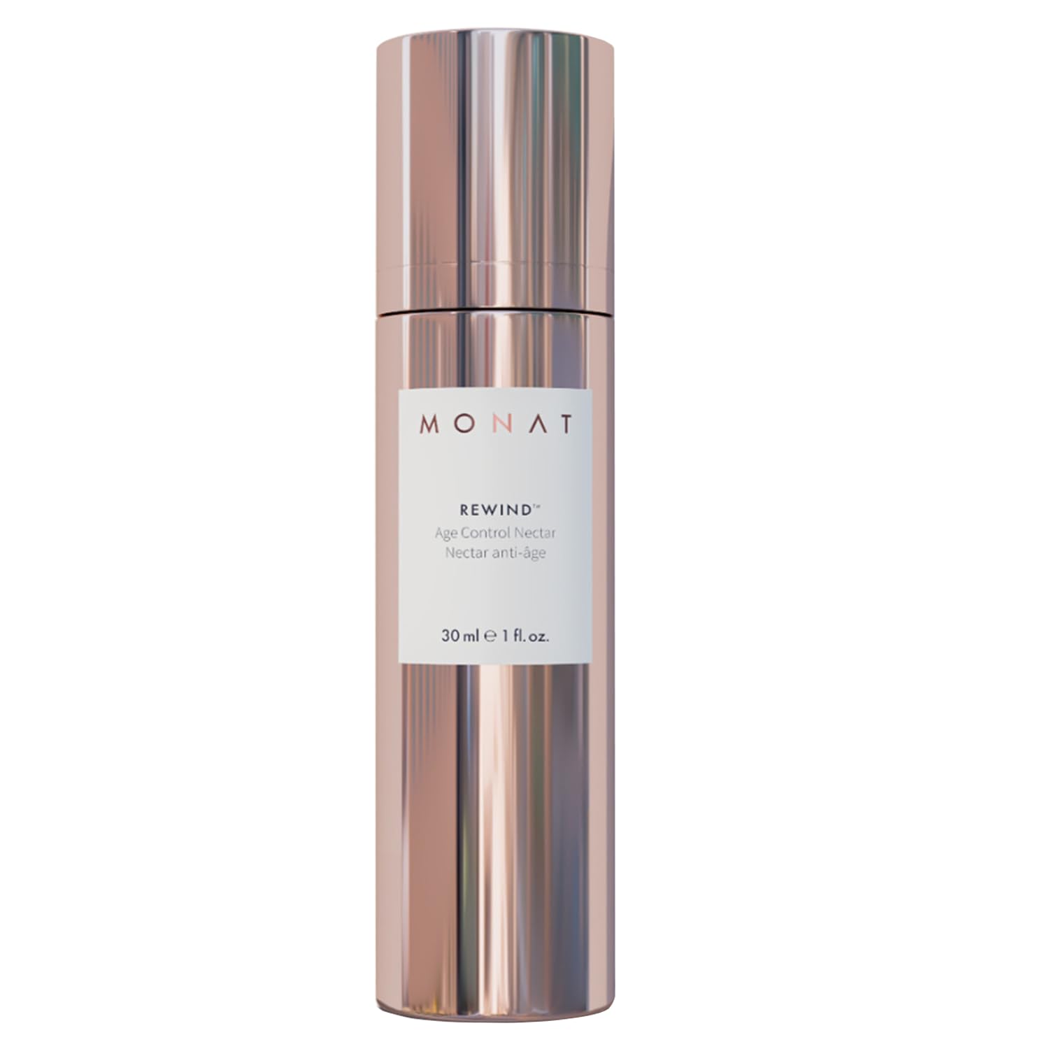 MONAT Rewind Age Control Nectar - Fast Absorbing Hydrating Face Serum with Hyaluronic Acid & Natural AHA | Anti-Aging Skin Perfecting Treatment | Corrects Fine Lines & Wrinkles | 30ml/1 fl oz | Perfect for Daily Skincare Routine & Nighttime Anti-Aging Regimen