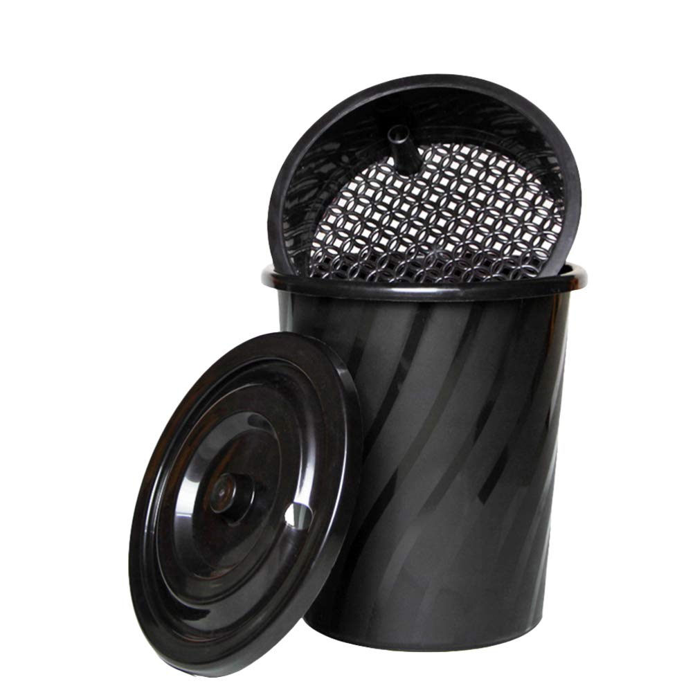 DOITOOL Heavy-Duty Tea Residue Container with Lid - Stainless Steel Tea Waste Bin for Kitchen, Coffee Grounds Filter Bucket & Food Scraps Disposal - Perfect for Tea Ceremony, Coffee Brewing & Home Composting