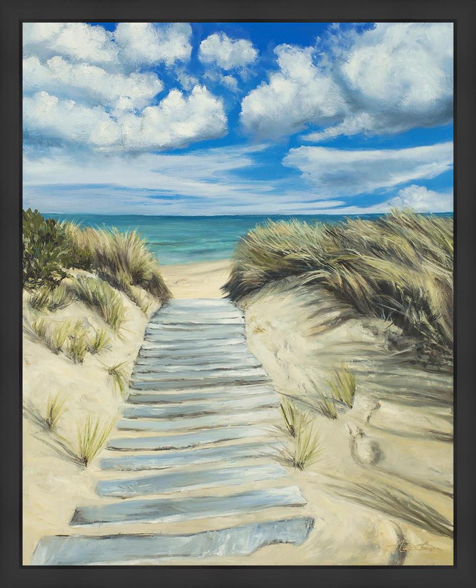 Seashore Large Wall Art - Stunning Ocean Beach Decor for Living Room, Bedroom & Office - Perfect Coastal Home Decor Gift