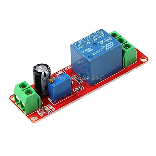 12V DC Vehicle Delay Relay Module with NE555 Timer - Adjustable 0-10 Second Switch for Car Audio, Lights & Accessories - Perfect for Automotive DIY Projects & Electrical Circuits
