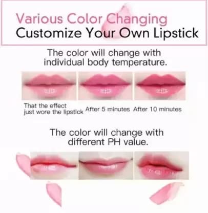 Temperature Changing Mood Lipstick - Jelly Crystal Color Shift Lip Gloss for Natural Flush | Perfect for Date Night, Parties & Everyday Wear